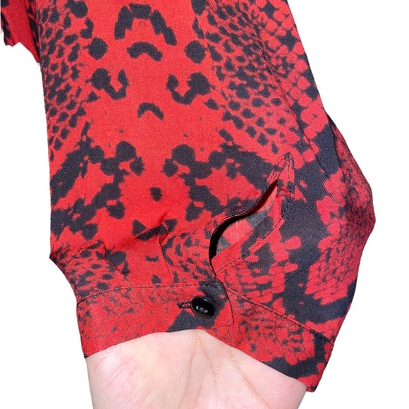 Zara Long Sleeve Snakeskin Dress - Picture 6 of 11